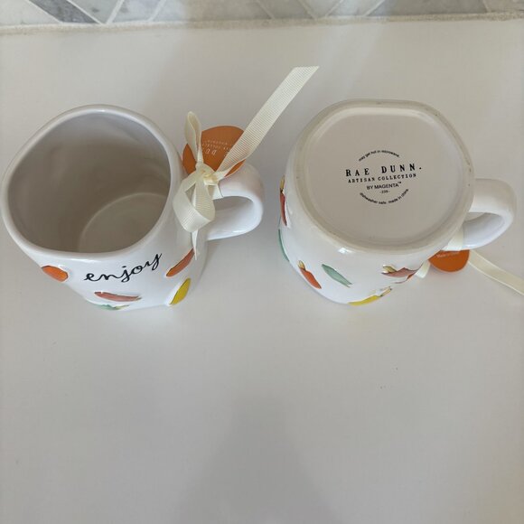 2 Pack Summer 2025 Rae Dunn Enjoy Colorful Bright Popsicle Popsicles Mug White - Picture 4 of 7